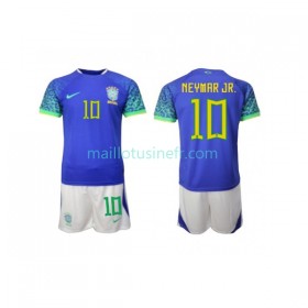 Maillot de Foot Brésil Neymar JR 10 Extérieur Coupe du monde 2022 - Enfant